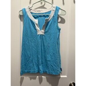 Lilly Pulitzer Blue White  Size S Small Women's Casual Sleeveless Tank